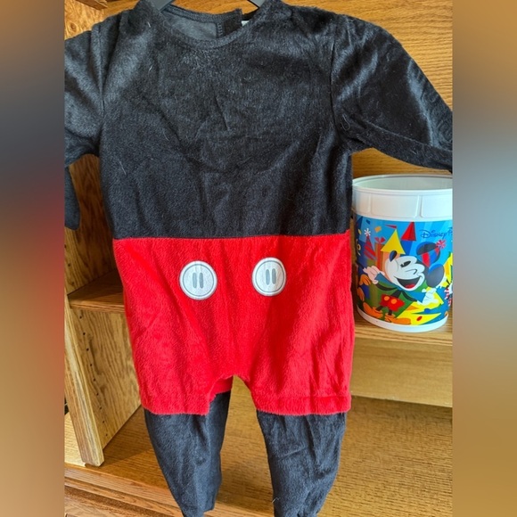 Disney Other - Disney Baby Mickey Mouse Infant Costume 2023 w/ Disneyland Mickey Popcorn bucket